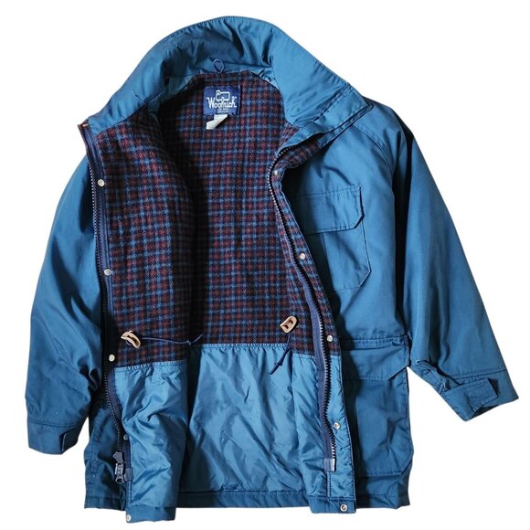 Vintage Woolrich Jacket Mens M Teal Thermal Insulated No Hood - READ - Picture 2 of 7